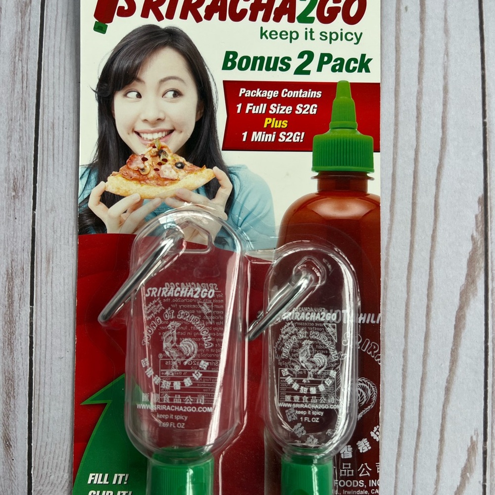 Sriracha2Go Bonus 2-Pack Portable Sriracha Sauce Bottles
